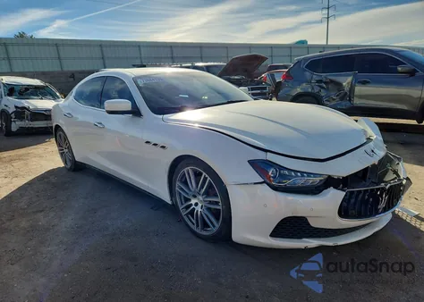 2015 Maserati Ghibli S z USA, uszkodzony, nr VIN ZAM57RTA0F1143295